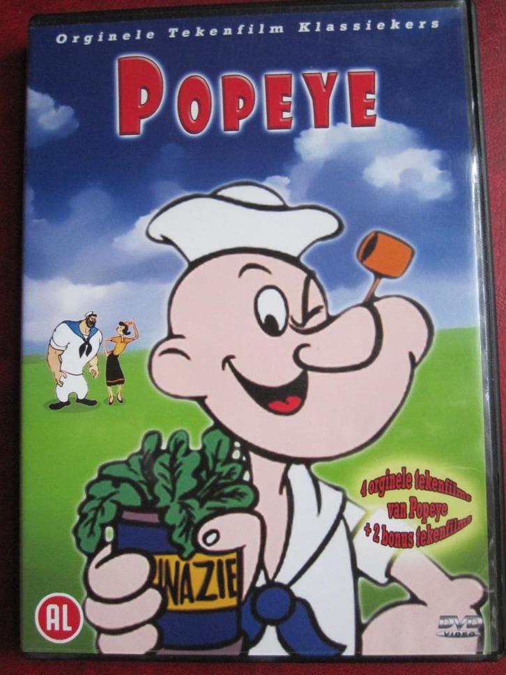 Popeye, Cd's en Dvd's, Dvd's | Tekenfilms en Animatie, Zo goed als nieuw, Amerikaans, Tekenfilm, Alle leeftijden, Ophalen of Verzenden