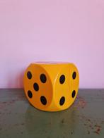 Grote vintage dobbelsteen opbergbakje, Hobby en Vrije tijd, Ophalen of Verzenden, Zo goed als nieuw