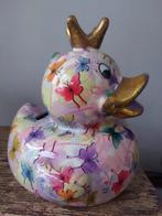Eend met kroon spaarpot Pomme Pudou, Ophalen of Verzenden, Zo goed als nieuw, Steen, Aardewerk of Keramiek, Dier