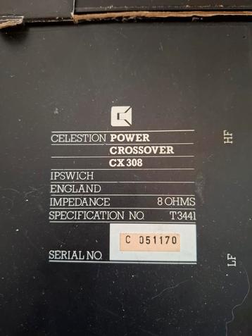  CELESTION  crossover cx308 2 stuks. Nieuw! beschikbaar voor biedingen