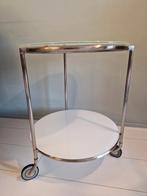 Vintage IKEA Strind bijzettafeltje, Huis en Inrichting, Tafels | Bijzettafels, Minder dan 55 cm, Gebruikt, Rond, Ophalen