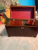 Antieke Hollandse Mahonie Theekist, Ophalen of Verzenden