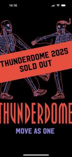 1 kaartje thunderdome te koop!, Tickets en Kaartjes, Twee personen