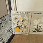 Set van 3 bloemen posters, Ophalen of Verzenden, Zo goed als nieuw, Schilderij, Minder dan 50 cm