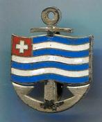 Zwitserse Rederij AG, Basel pet embleem( W_466 ), Verzamelen, Speldjes, Pins en Buttons, Verzenden, Nieuw, Transport, Speldje of Pin