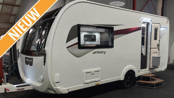 Elddis Affinity 520 Nieuw Binnen . 2025 !, Caravans en Kamperen, Caravans, Bedrijf, tot en met 2, 1000 - 1250 kg, Standaardzit