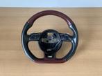 audi SQ5 stuurwiel rood leer + flippers + afgevlakt 2012- 17, Gebruikt, -, -, -