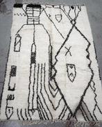 Marrokaans vloerkleed 2x3 meter handgeknoopt, Marrokaans, Zwart, Ophalen of Verzenden, 200 cm of meer