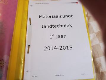 Studieboeken Tandtechniecus beschikbaar voor biedingen