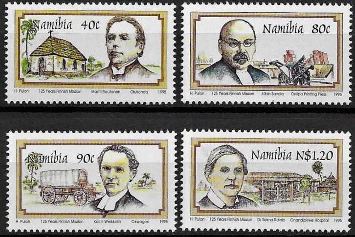 Namibie 1995 125jr Finse missionarissen geloof religie pfris, Postzegels en Munten, Postzegels | Afrika, Postfris, Overige landen