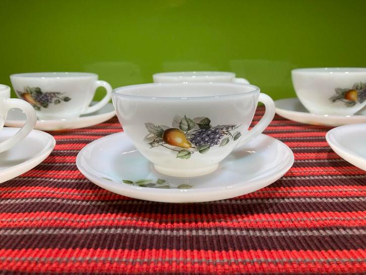 Arcopal France kopjes en schotels (6 persoons), Huis en Inrichting, Keuken | Servies, Kop(pen) en/of Schotel(s), Overige stijlen