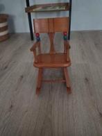 Oude poppen schommelstoel, Ophalen of Verzenden, Gebruikt, Babypop