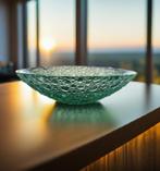 Vintage Geperste Bubble Glass Kom – Pavel Panek, Schaal, Rond, Ophalen of Verzenden, Glas
