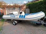 RIB Boot met Johnson 40pk Motor, Watersport en Boten, Gebruikt, Hout, Benzine, Minder dan 70 pk