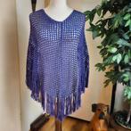Hand made paarse poncho (garen, Twister solid (Hobbii), Twister solid (Hobbii), Verzenden, Nieuw, Paars