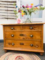 Grenen houten ladekast/commode dressoir kast, Huis en Inrichting, Ophalen, Gebruikt, Vintage, 50 tot 100 cm