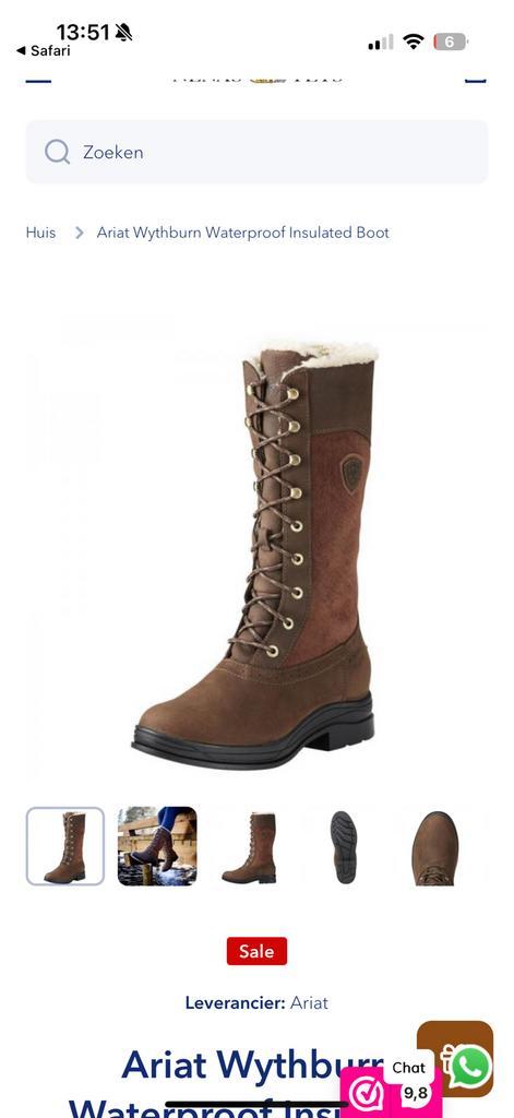 Ariat Wythburn H2O Insulated maat 39, Dieren en Toebehoren, Paardrijkleding, Nieuw, Schoeisel, Ophalen of Verzenden