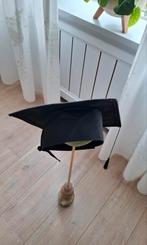 Afstudeer hoed + gouden trofee, Hobby en Vrije tijd, Feestartikelen, Ophalen of Verzenden, Nieuw