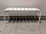 Ikea bankje.Metaal en industrieel.Wit.Binnen en buiten!, Huis en Inrichting, Stoelen, Ophalen, Wit, Metaal, Eén