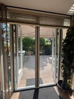 Hordeur voor dubbele deur, Doe-het-zelf en Verbouw, Rolluiken, Ophalen, Zo goed als nieuw, Wit, 200 cm of meer