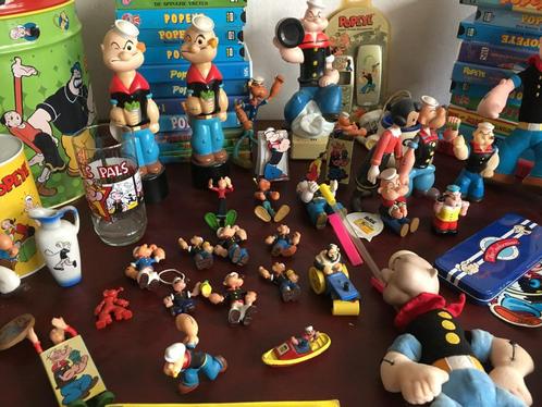 popeye verzameling circa 125 objecten!, Verzamelen, Stripfiguren, Gebruikt, Beeldje of Figuurtje, Ophalen