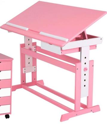 Kinder bureau roze beschikbaar voor biedingen