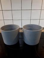 BLOEMPOTTEN STEEN IKEA BOYSENBAR HOOGTE 15 CM, Tuin en Terras, Rond, Ophalen of Verzenden, Zo goed als nieuw, Aardewerk
