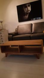 Mooie Teakhouten salontafel.Vintagelook., Ophalen, Gebruikt, 100 tot 150 cm, Teakhout