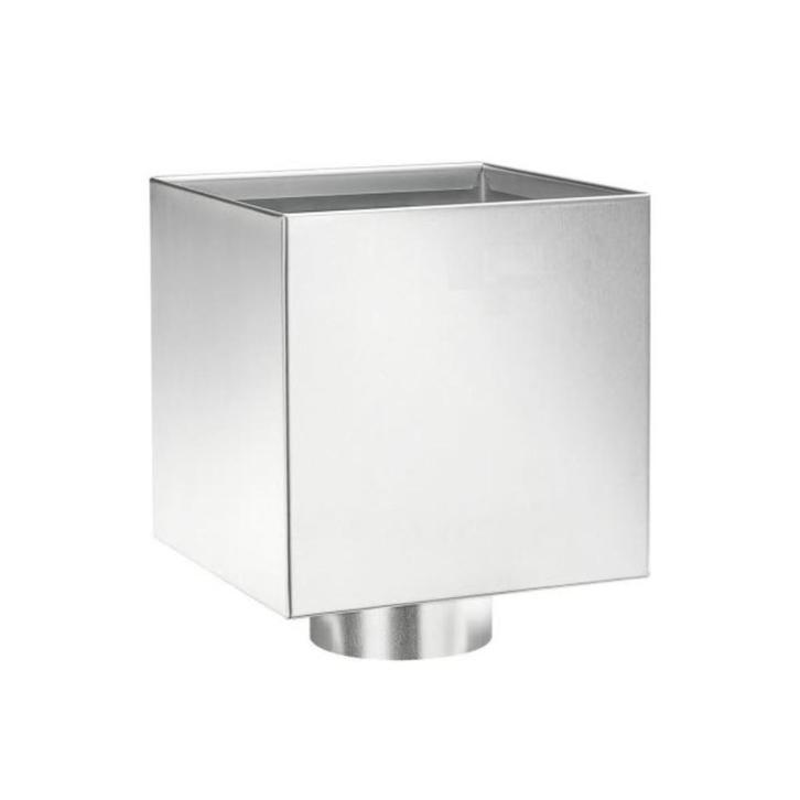 Zinken Vergaarbak modern, model Kubus VANKOPERTOTZINK, Doe-het-zelf en Verbouw, Buizen en Afvoer, Nieuw, Dakgoot, Zink, Ophalen of Verzenden