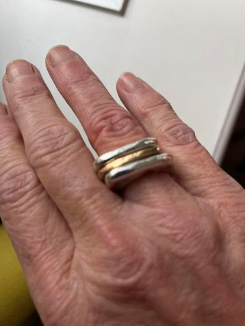 Massief zilveren ringen (maat 17,5) beschikbaar voor biedingen