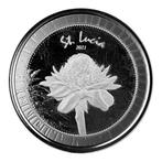 St. Lucia Botanical Gardens 1 oz Silver 2021 oplage 25.000, Postzegels en Munten, Edelmetalen en Baren, Ophalen of Verzenden, Zilver