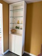 Poliform Design Vitrinekast - kleur mat wit, H254cm, Ophalen, Gebruikt, 50 tot 100 cm, Glas
