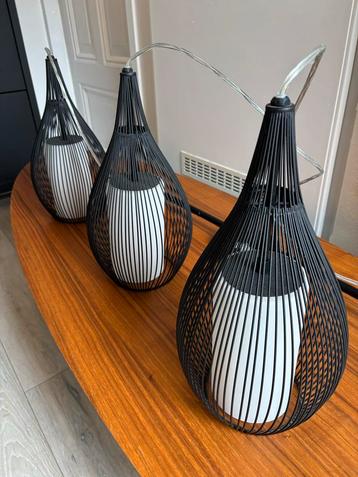 Razoni Hanglamp - Zwart - 3 Lampen beschikbaar voor biedingen