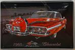 Chevrolet Chevy Impala oldtimer relief metalen reclamebord