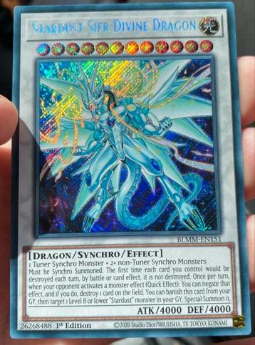 Yu-Gi-Oh! Stardust Sifr Divine Dragon BLMM 1st Edition ! beschikbaar voor biedingen