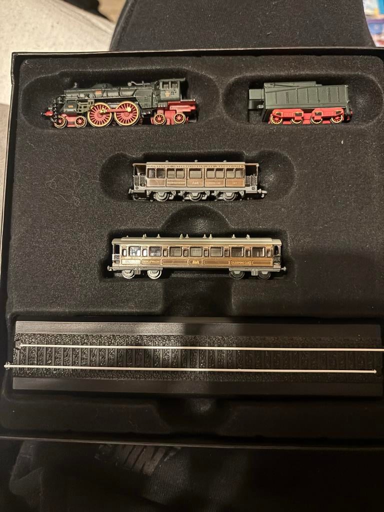Minitrains Orient Express Treinset 1/220, Hobby en Vrije tijd, Modeltreinen | H0, Overige merken, Treinset, Gelijkstroom, Ophalen of Verzenden