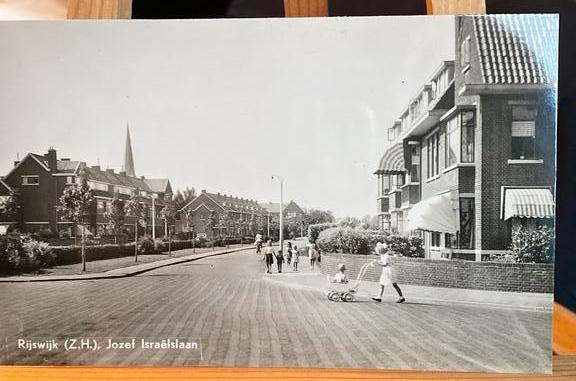 Rijswijk ansicht kaart 1955 Jozef Israëlslaan, Ophalen of Verzenden, 1940 tot 1960, Zuid-Holland