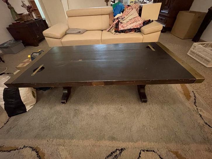 Gratis af te halen stoelen, leren bank, kastje, kleed, tafel, Huis en Inrichting, Tafels | Salontafels, Gebruikt, Minder dan 50 cm