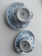 Arzberg Suikerpot & Melkkan Blauw Bloemmotief, Huis en Inrichting, Keuken | Servies, Gebruikt, Overige typen, Ophalen of Verzenden