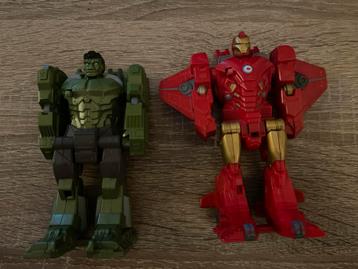 Transformers Flip & Attack Iron Man en Hulk beschikbaar voor biedingen