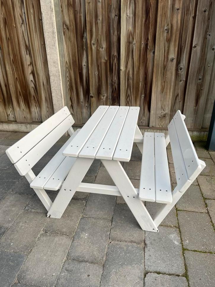 Kinder picknicktafel, Tuin en Terras, Picknicktafels, Gebruikt, Rechthoekig, Hout, Kinderpicknicktafel, Ophalen