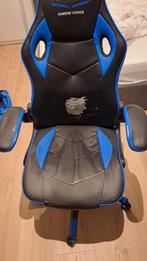 Bureaustoel - Gamestoel VOJENS zwart/blauw kunstleer/mesh, Ophalen, Gebruikt, Zwart, Gaming bureaustoel