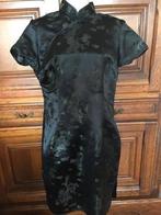 Origineel Chinees zijden kimono jurk, M, zwart, nieuwstaat, Maat 38/40 (M), Zwart, Ophalen of Verzenden, Zo goed als nieuw