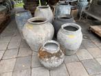 7 oude kruiken/potten uit India, Huis en Inrichting, Woonaccessoires | Vazen, Ophalen, Overige materialen, Gebruikt, Overige kleuren