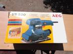 A.E.G. schuurmachine in nieuwstaat nog in de doos, Ophalen of Verzenden, Zo goed als nieuw, Minder dan 600 watt, Vlakschuurmachine