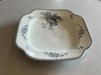 Antieke serveerschaal Petrus Regout - Meibloem - vierkant, Antiek en Kunst, Ophalen