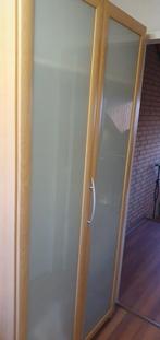 Kledingkast 2 deurs, hang- en legkast met glas, Huis en Inrichting, Kasten | Kledingkasten, Ophalen, Gebruikt, 100 tot 150 cm