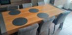 Eettafel, Huis en Inrichting, Tafels | Eettafels, Ophalen, Gebruikt, 100 tot 150 cm, 200 cm of meer
