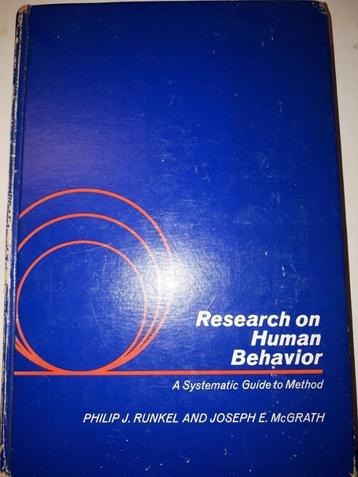 Research on Human Behaviour: A Systematic Guide to Method beschikbaar voor biedingen