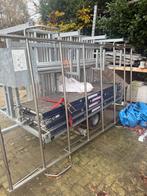 Steiger + aanhanger, Doe-het-zelf en Verbouw, Steigers, Ophalen of Verzenden, Zo goed als nieuw, Rolsteiger of Kamersteiger, 5 meter of hoger